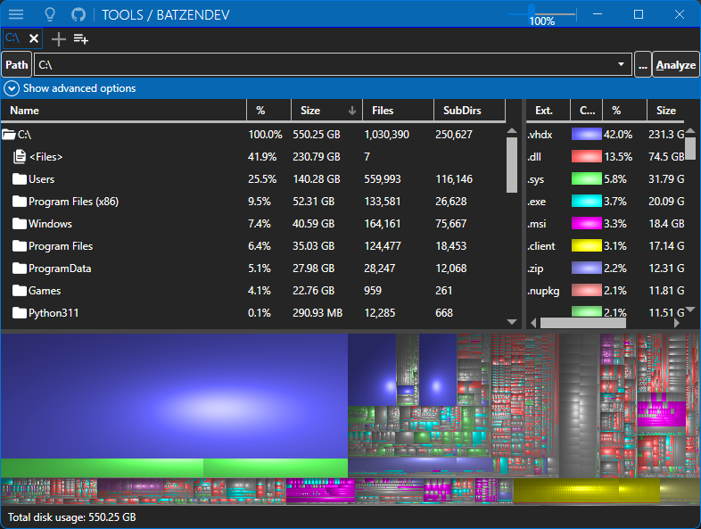 Screenshot of Disk-Usage